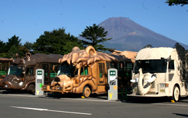 富士サファリパークのジャングルバスの写真