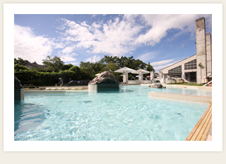 日帰りの温泉 ホテルサンバレー那須のプールの写真